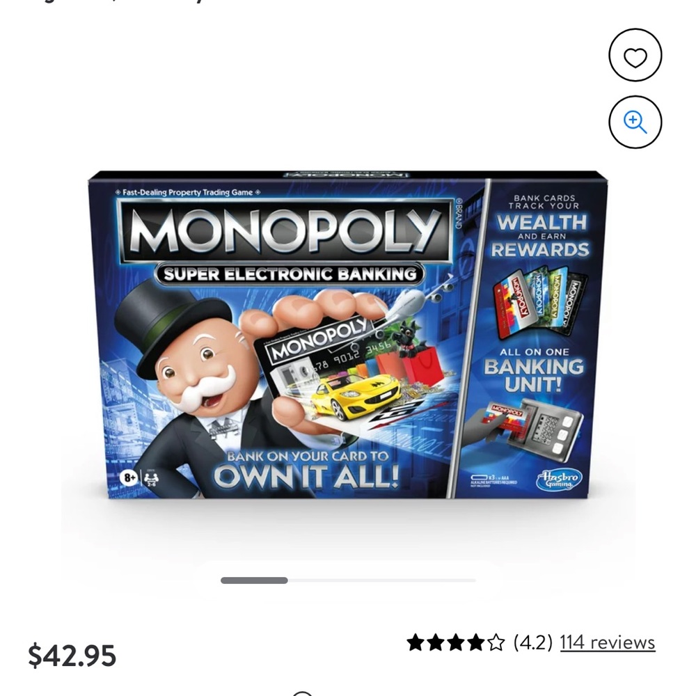 Monopoly— Credit Card Edition. Excellent condition
